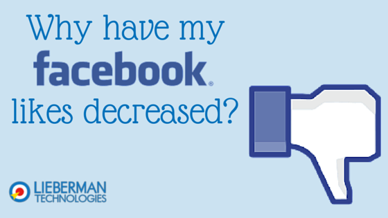 Why have my Facebook likes decreased?