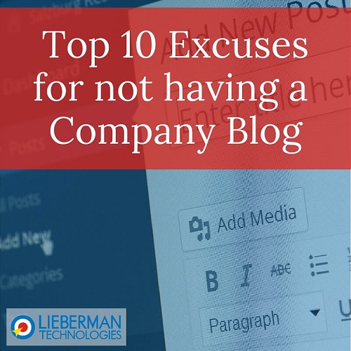 Not Having a Blog Excuses
