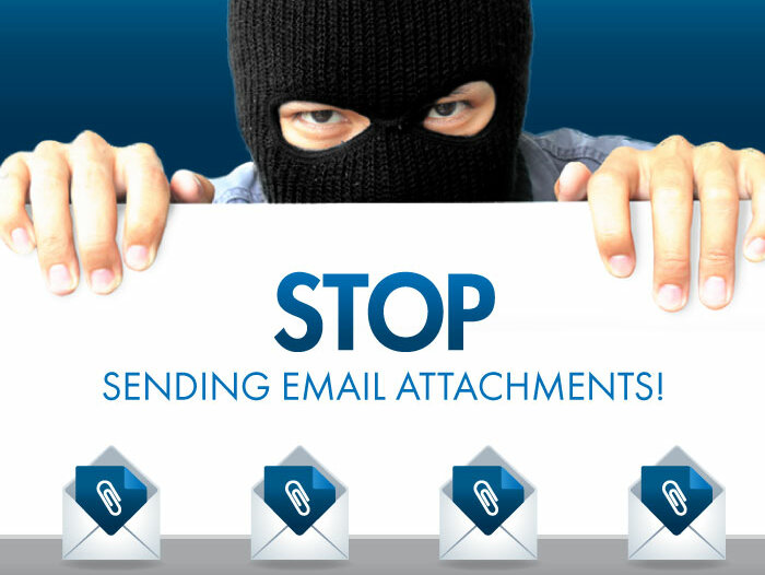 stop sending email attachments