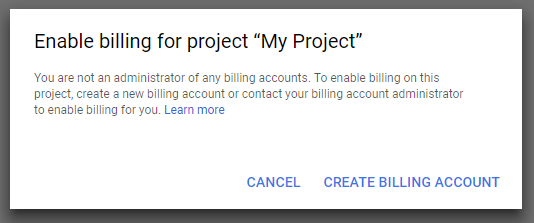 Enable Billing for the Google Maps Project