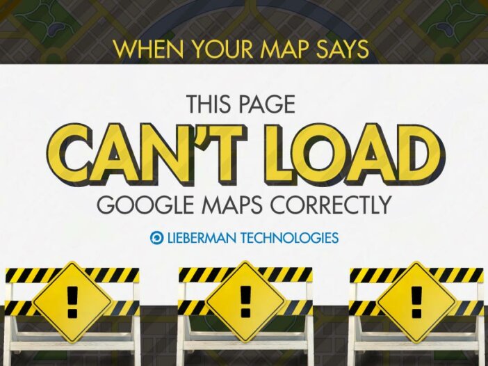 When your map says "this page can't load Google Maps correctly"